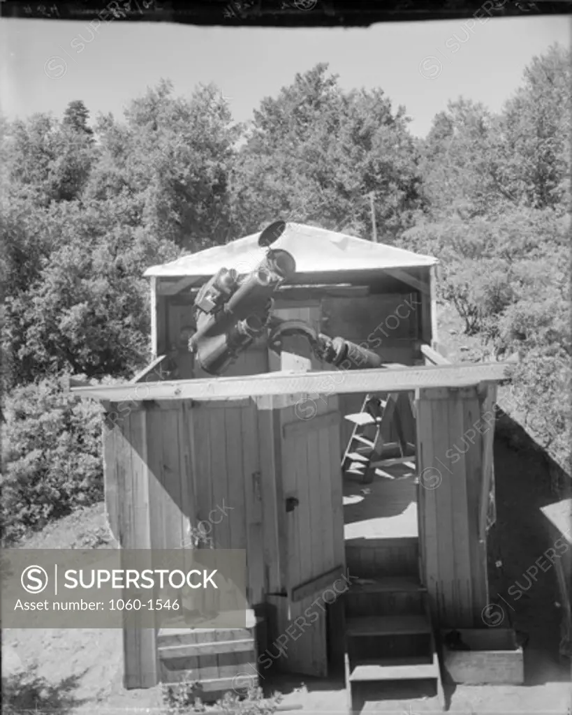 THE BRUCE TELESCOPE AND SHED ON MT. WILSON.