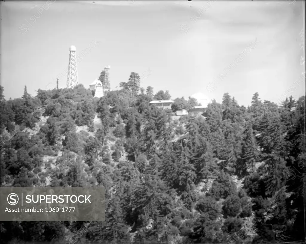 TELEPHOTO VIEW OF MT. WILSON OBSERVATORY AS SEEN FROM MT. HARVARD.