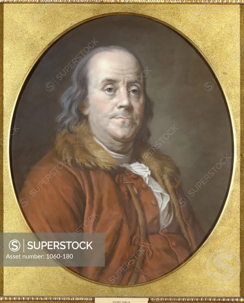 Benjamin Franklin  Joseph Siffred Duplessis (1725-1802/French) Pastel The Huntington Library, Art Collections, and Botanical Gardens, San Marino, California, USA