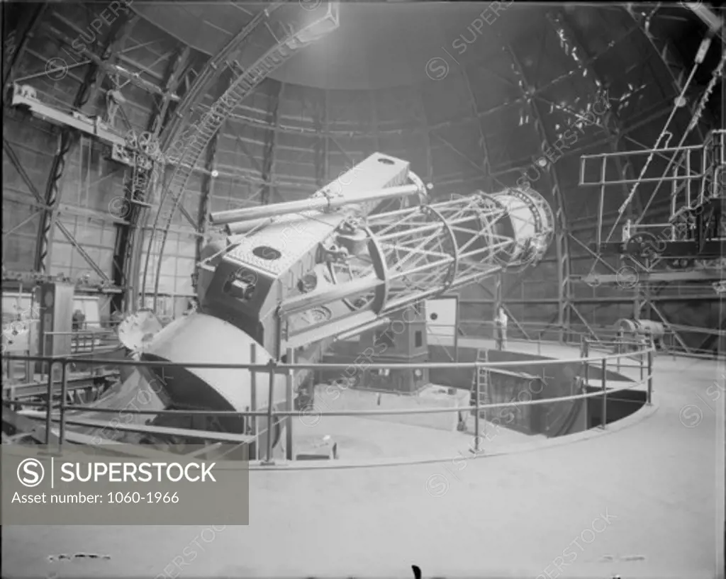 100-INCH TELESCOPE FROM THE NORTH WITH TUBE AT 6H HOUR ANGLE.