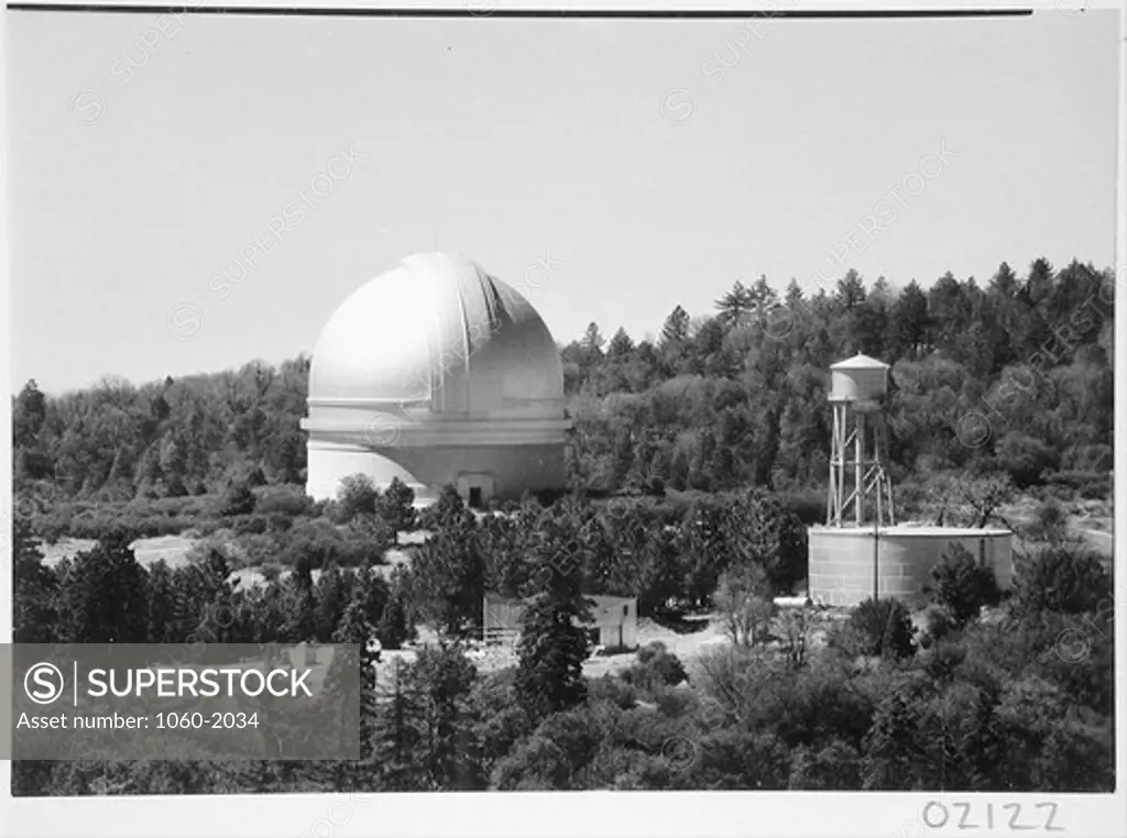 200-INCH TELESCOPE DOME; TELEPHOTO VIEW FROM HIGHPOINT.