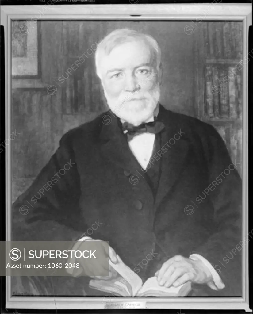 PAINTING OF ANDREW CARNEGIE.
