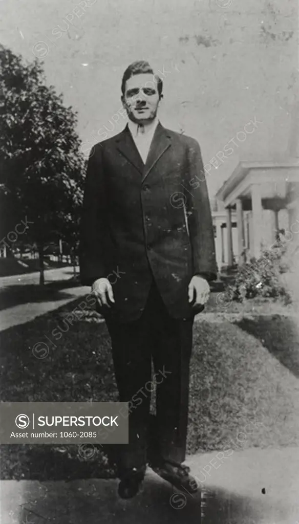 Edwin Powell Hubble as young man
