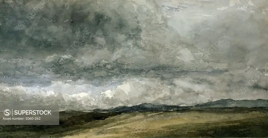 Storm Clouds, David Cox (19th C. British), Watercolor, The Huntington Library, Art Collections, and Botanical Gardens, San Marino, California