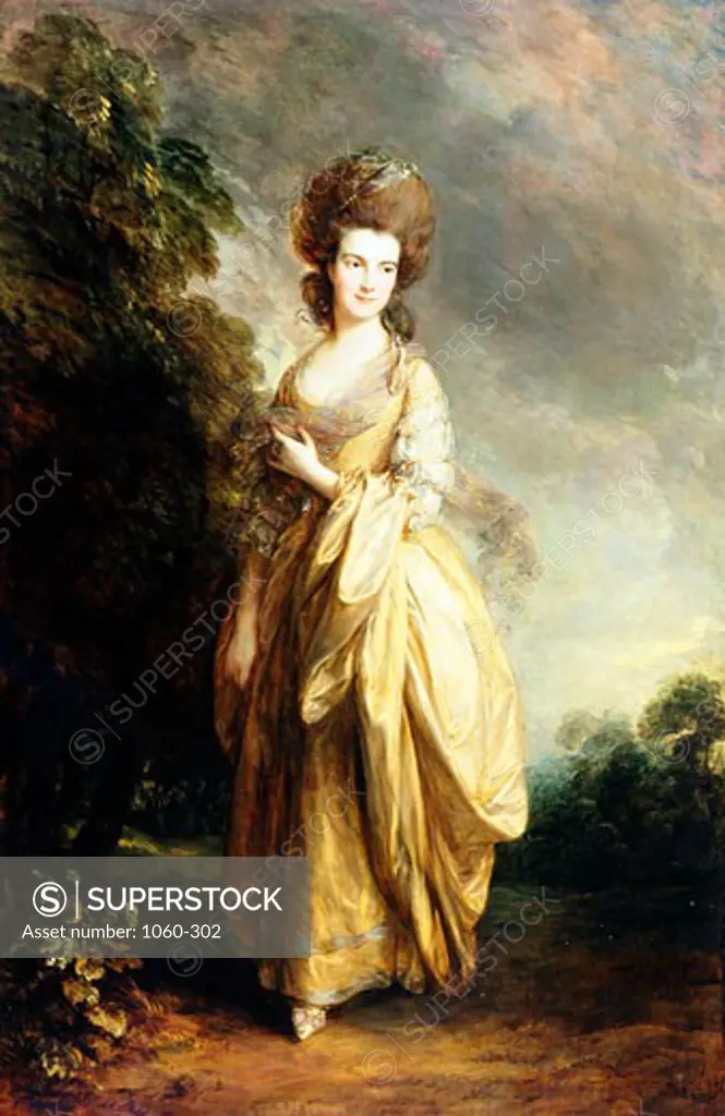 Mrs. Henry Beaufoy, ca. 1780, Thomas Gainsborough (1727-1788 British), Oil on canvas, The Huntington Library, Art Collections, and Botanical Gardens, San Marino, California, USA