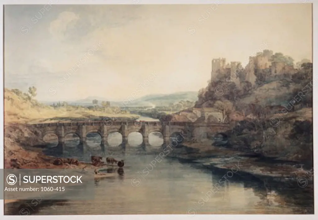 Ludlow Castle  Turner, Joseph Mallord William(1775-1851 British) Watercolor The Huntington Library, Art Collections and Botanical Gardens, San Marino, CA