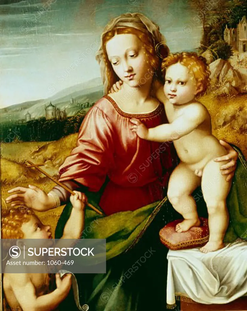 Madonna and Child With St. John, Early 16th Century, Master- Scandicci Lamentation, 16th Century Italian, The Huntington, San Marino, California