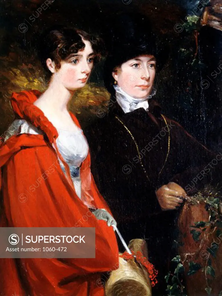 The Artist's Sisters,  Anne and Mary Constable ca. 1818 John Constable (1776-1837 British) The Huntington Library, Art Collections, and Botanical Gardens, San Marino, California 