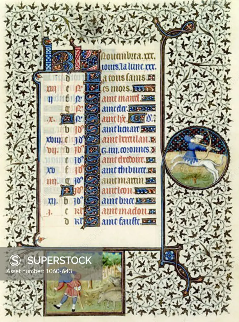 Book of Hours (French), Mid-15th C., Workshop of the Bedford Master (15th C. French), The Huntington - San Marino, California