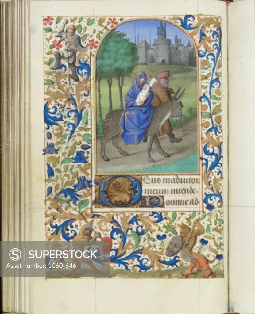 Flight into Egypt Book of Hours (French) 1450-1500 Workshop of Jean Fouquet The Huntington-San Marino, California 