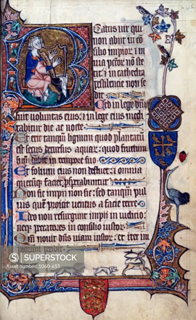 Psalter (C. 1300-1350) Manuscripts The Huntington Library, Art Collections