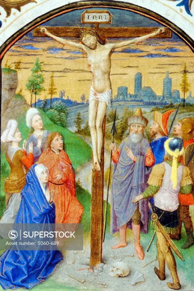 The Crucifixion - Detail Book of Hours Simon Marmion (c.1425-1489) French The Huntington San Marino, California 