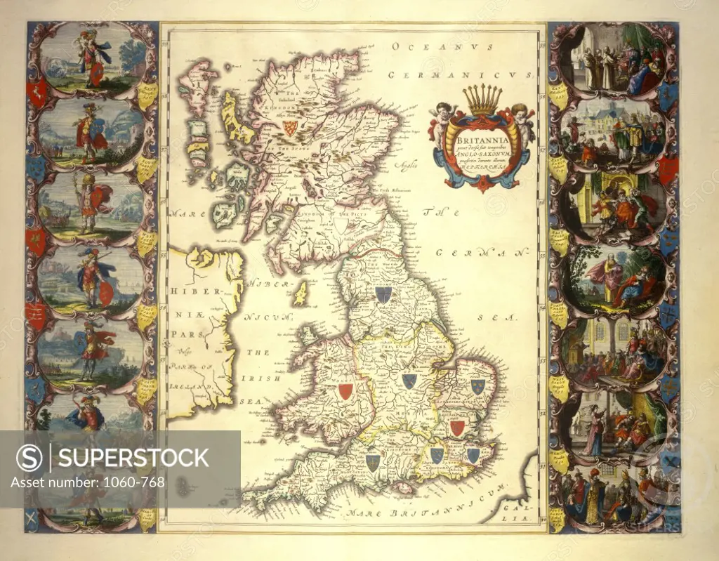 Map of Great Britain Le Grand Atlas 1663 Joan Blaeu (1596-1673/Dutch) The Huntington Library, Art Collections, & Botanical Gardens, San Marino, California 