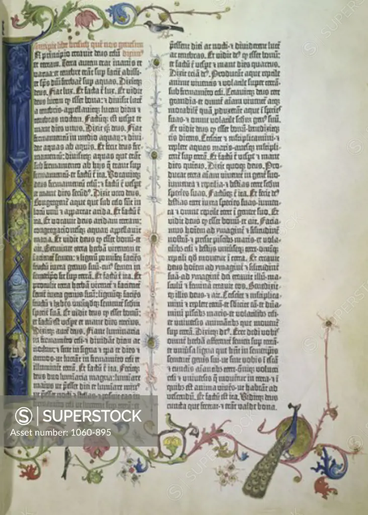 Gutenberg Bible  c. 1455 Manuscripts The Huntington-San Marino, California 