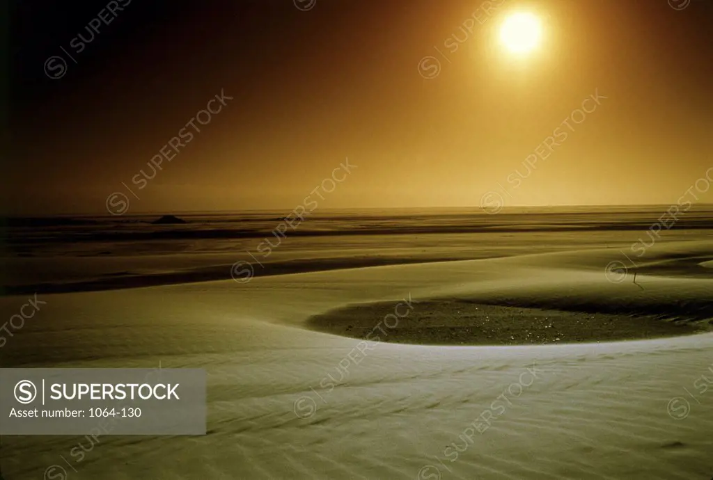 Sunset over a desert, Namibia