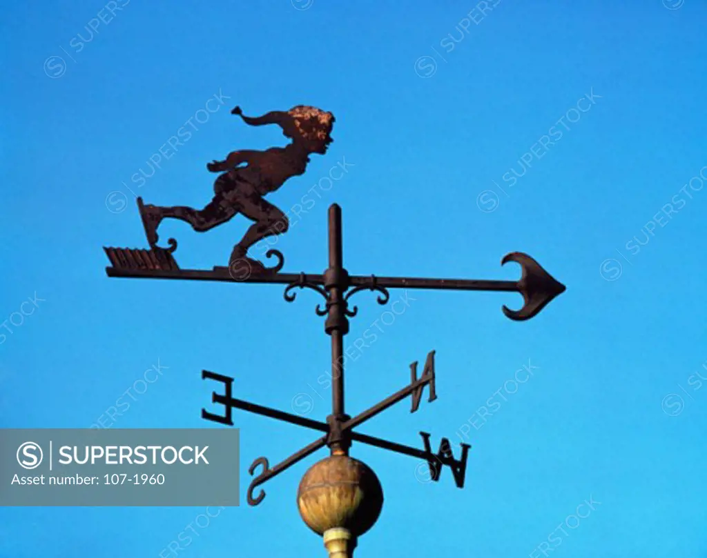 Low angle view of a weather vane