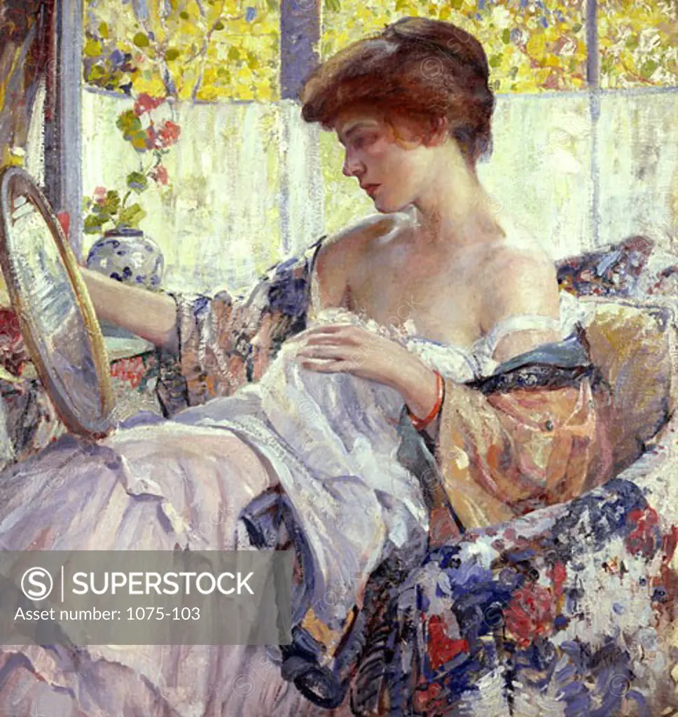 The Oval Mirror by Richard Emil Miller