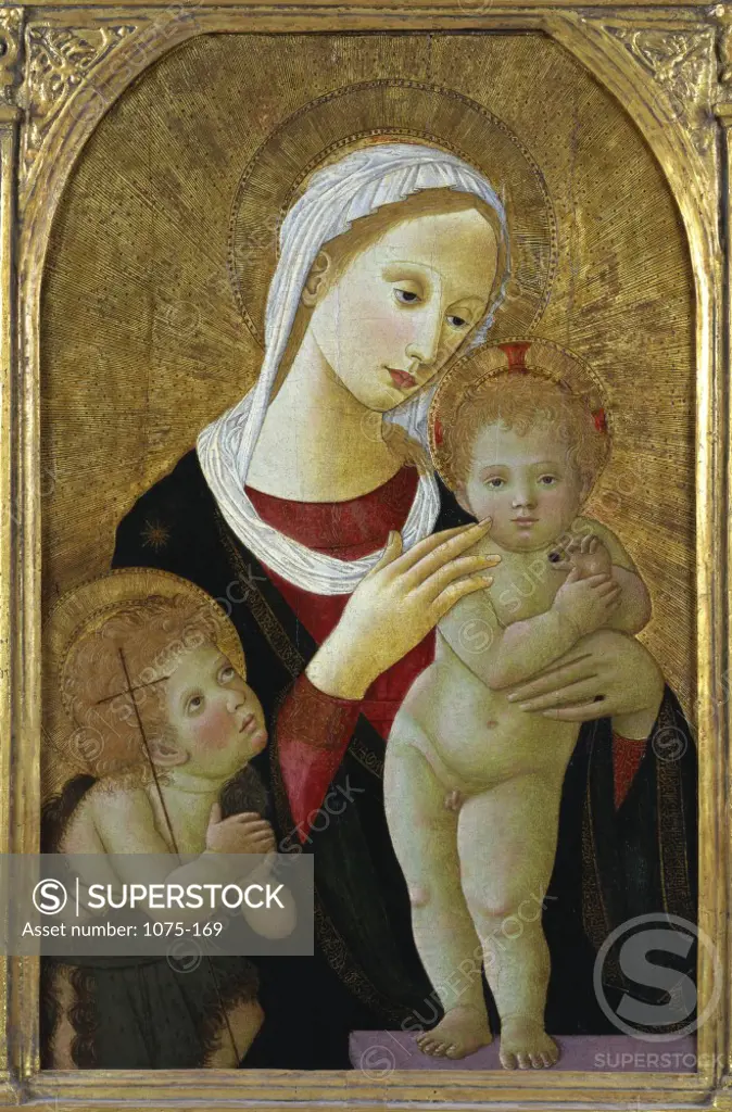 Madonna and Child with St. John  Francesco Fiorentino op. c. 1470-1500 Italian  Oil and Tempera on Panel  The Cummer Museum of Art and Gardens, Jacksonville, Florida 