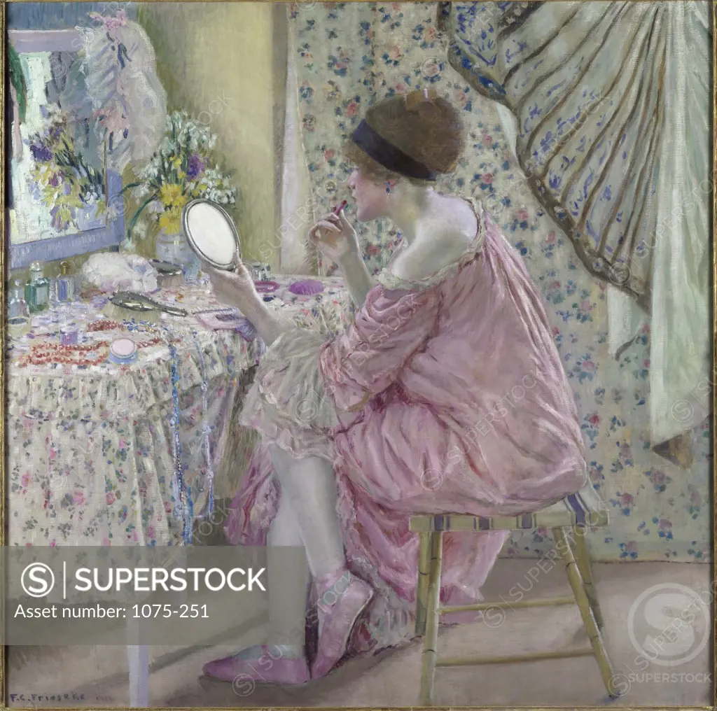Before Her Appearance  1913 Frederick Carl Frieseke (1874-1939/American)  Oil on canvas The Cummer Museum of Art and Gardens, Jacksonville, Florida     
