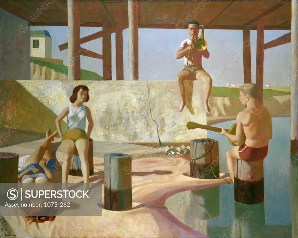 Summer Serenade 1963 Joseph Jeffers Dodge (1917-1997/American) Oil on Canvas The Cummer Museum of Art and Gardens, Jacksonville, Florida