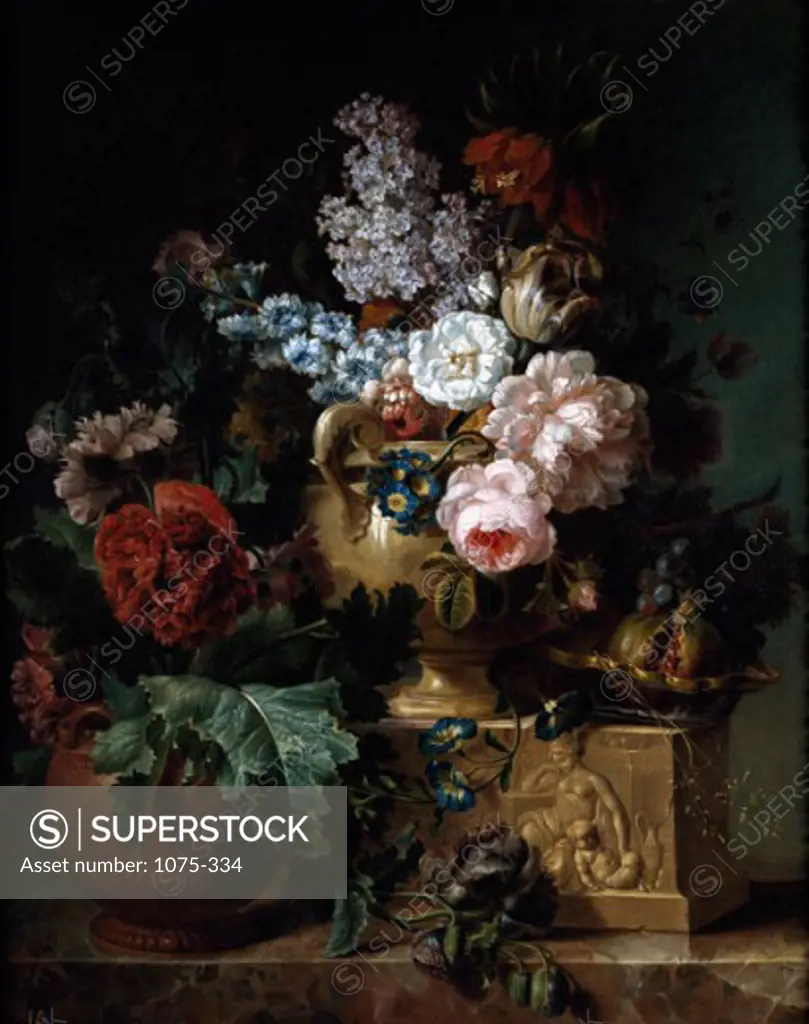 Bouquet Of Flowers 18th Century Cornelis van Spaendonck (1756-1839 Dutch) Oil On Canvas Cummer Museum of Art & Gardens, Jacksonville, FL