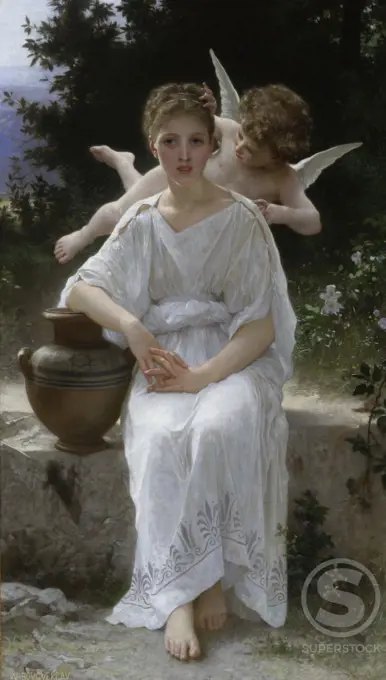Young Love  William-Adolphe Bouguereau (1825-1905/ French) Oil on Canvas The Cummer Museum of Art and Gardens, Jacksonville, Florida 
