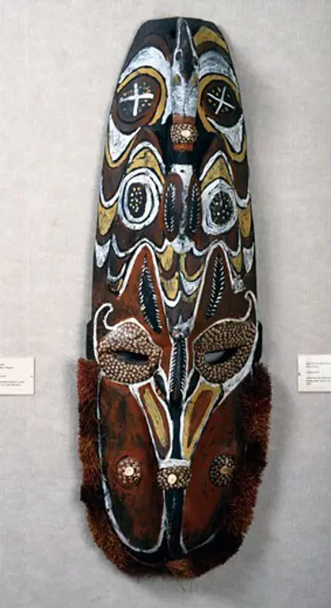 Man with Bird Headdress from New Guinea,  wood,  USA,  Florida,  Jacksonville,  The Cummer Museum of Art and Gardens