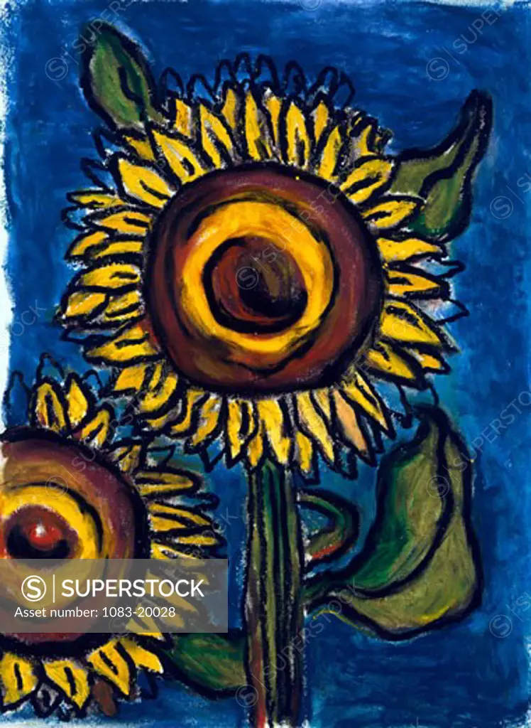 Sunflower I,  by Ashton Hinrichs,  20th Century