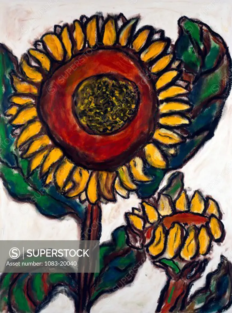 Sunflowers,  by Ashton Hinrichs,  20th Century