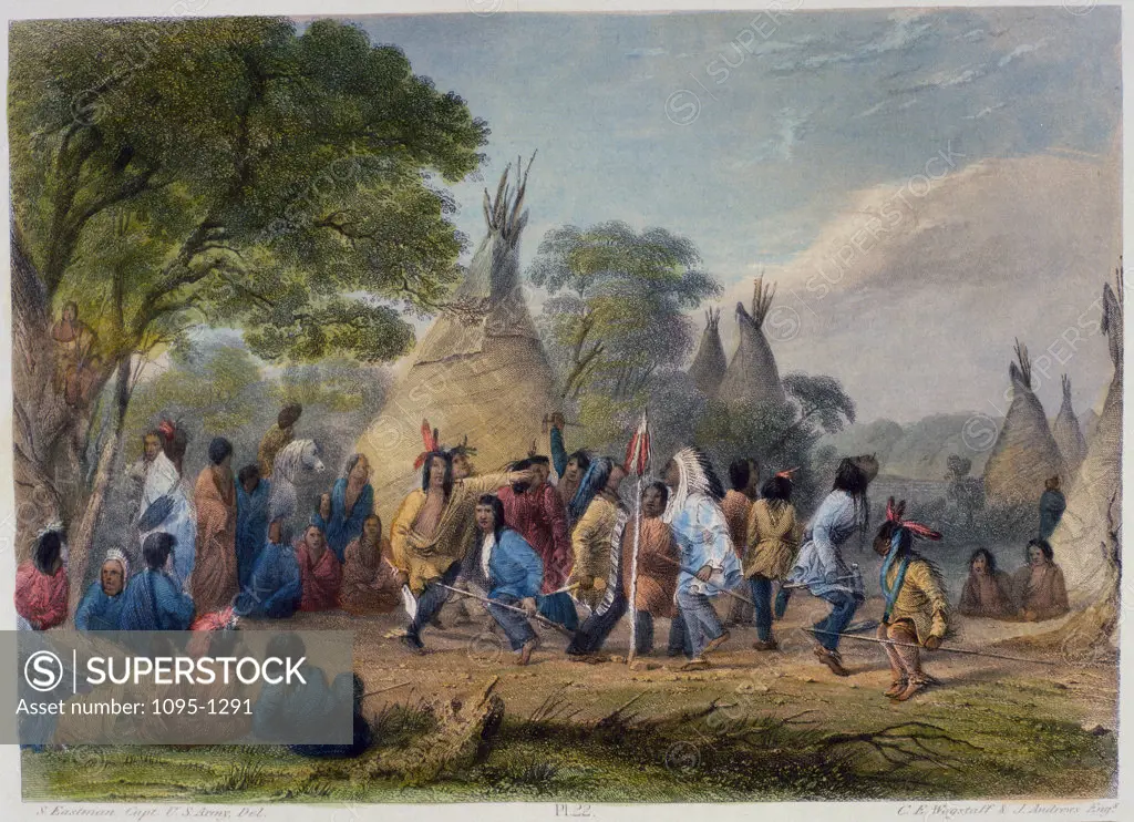 Dog Dance of the Dakotas From "The American Aboriginal Portfolio" 1853 Seth Eastman (1808-1878 American) Newberry Library, Chicago 