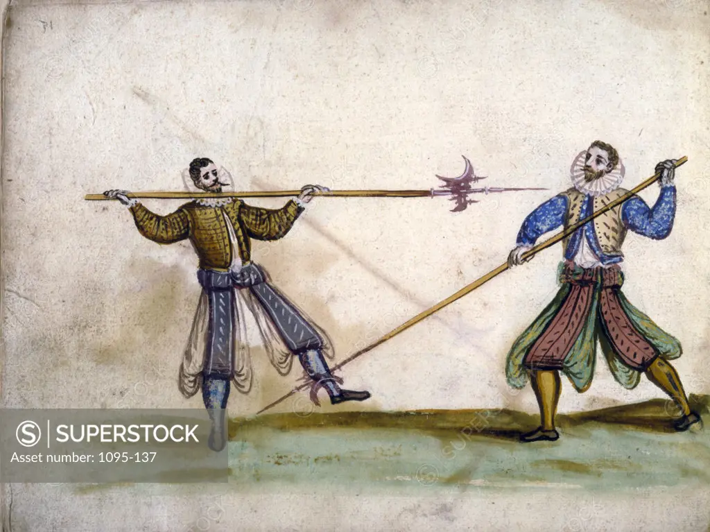 The Art of Fencing,  manuscript,  1595,  USA,  Chicago,  Newberry Library