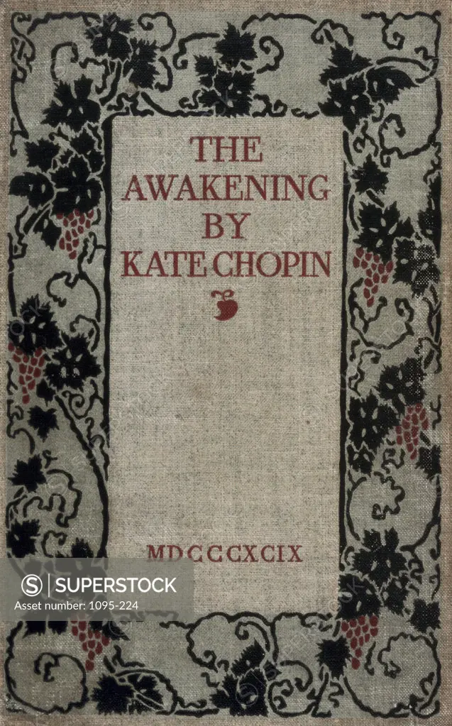The Awakening - Book Cover From "The Awakening" By Kate Chopin Kate Chopin (American) Newberry Library, Chicago, Illinois, USA