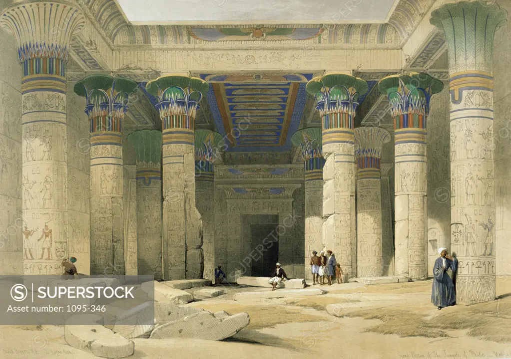 Grand Portico of the Temple of Philae, Nubia from Egypt and Nubia 1846-1849 David Roberts (1796-1864 Scottish) Newberry Library, Chicago