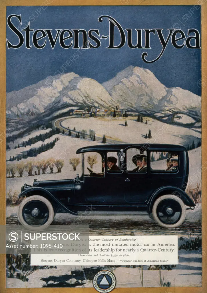 Stevens-Duryea,  Automobile Advertisement,  USA,  Illinois,  Chicago,  Newberry Library