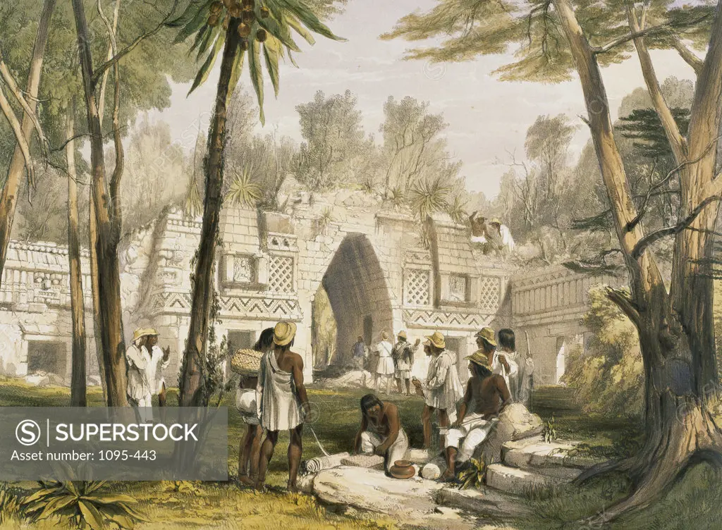 Gateway at Labnah Frederick Catherwood (1799-1854/British)  Views of Ancient Monuments in Central America, Chiapas and Yucatan 1844 