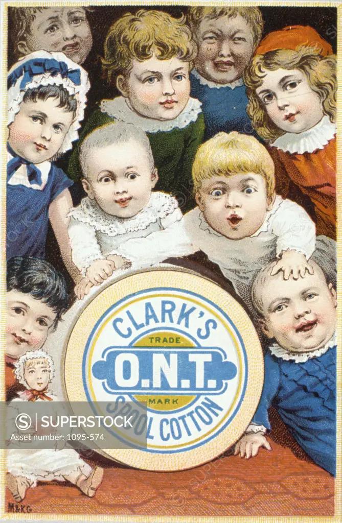 Clark's Spool Cotton,  Trade Cards,  USA,  Illinois,  Chicago,  Newberry Library,  19th Century
