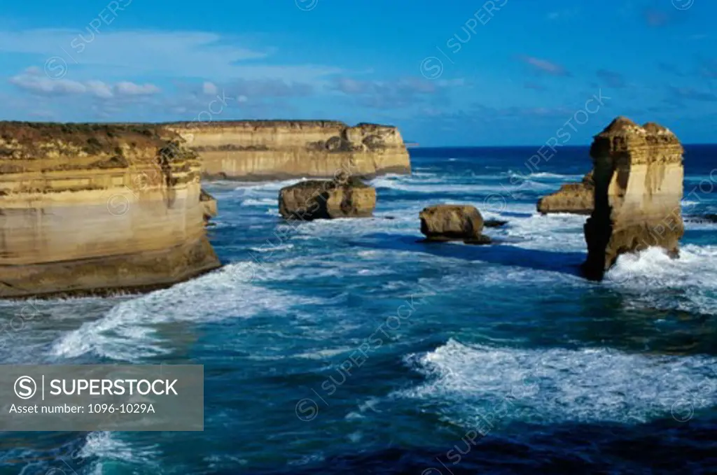 Rock formations on the coast, Port Campbell National Park, Victoria, Australia