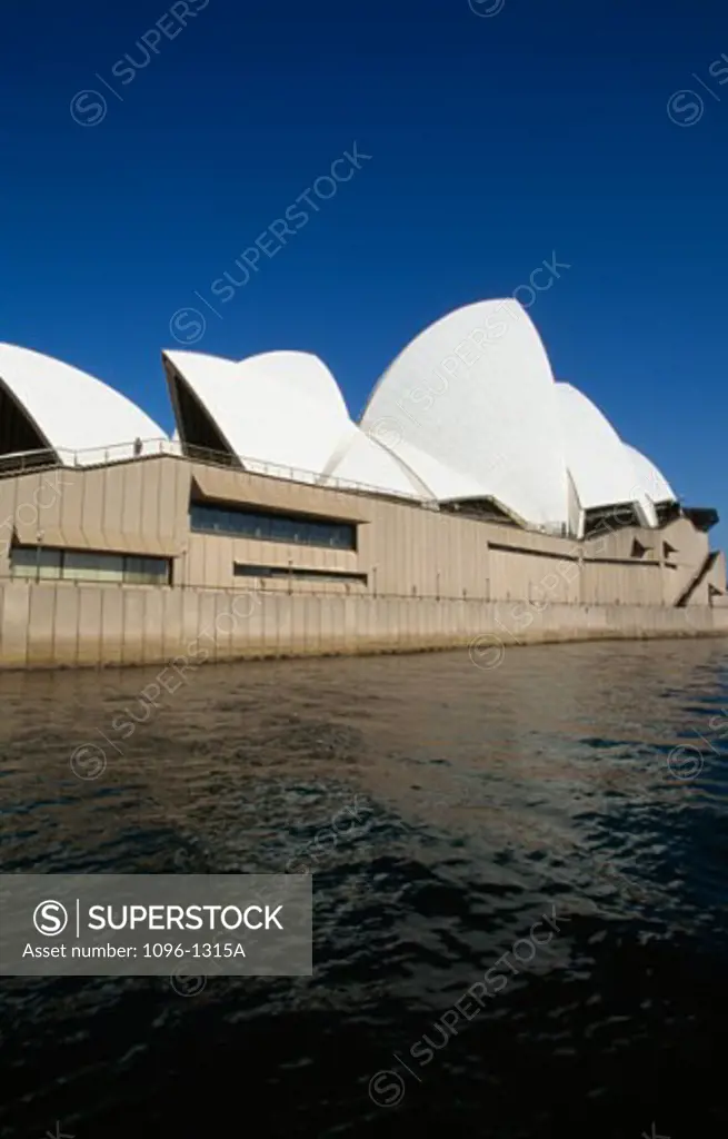Opera house on the waterfront, Sydney Opera House, Sydney, New South Wales, Australia