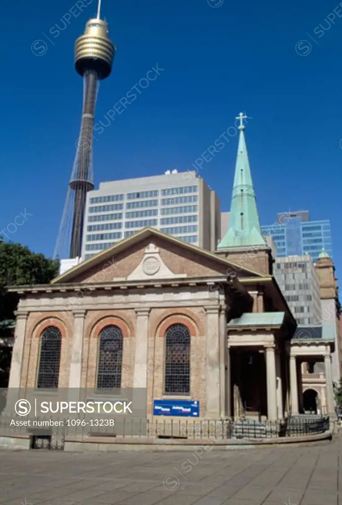 Facade of a church, St. James Church, Sydney, New South Wales, Australia