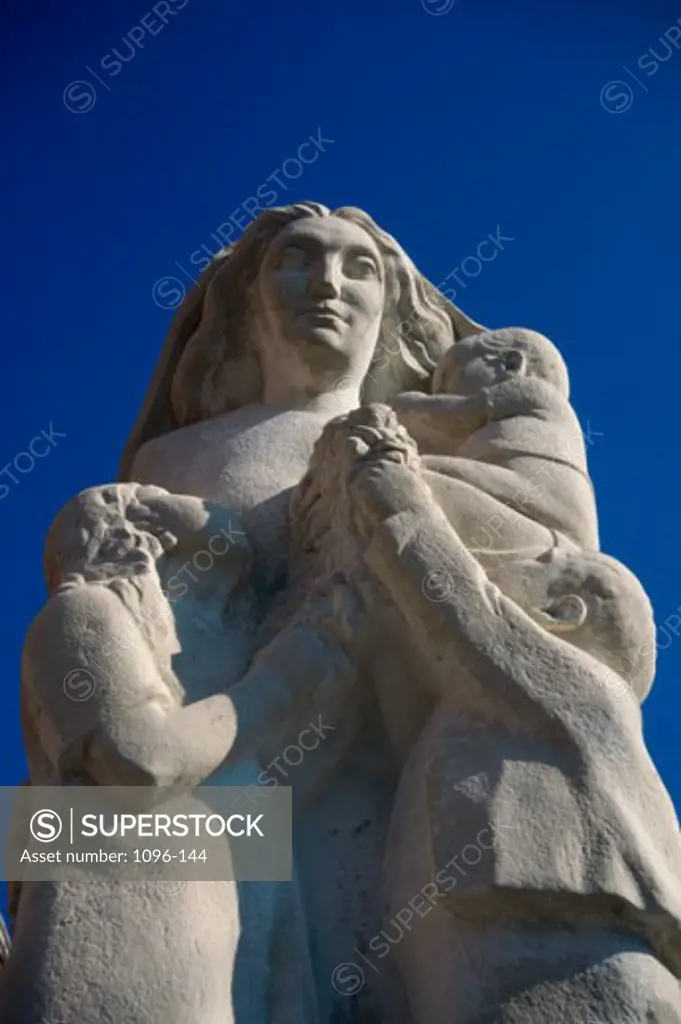 Low angle view of a statue, Celebration of Mothers Statue, Ybor City, Tampa, Florida, USA