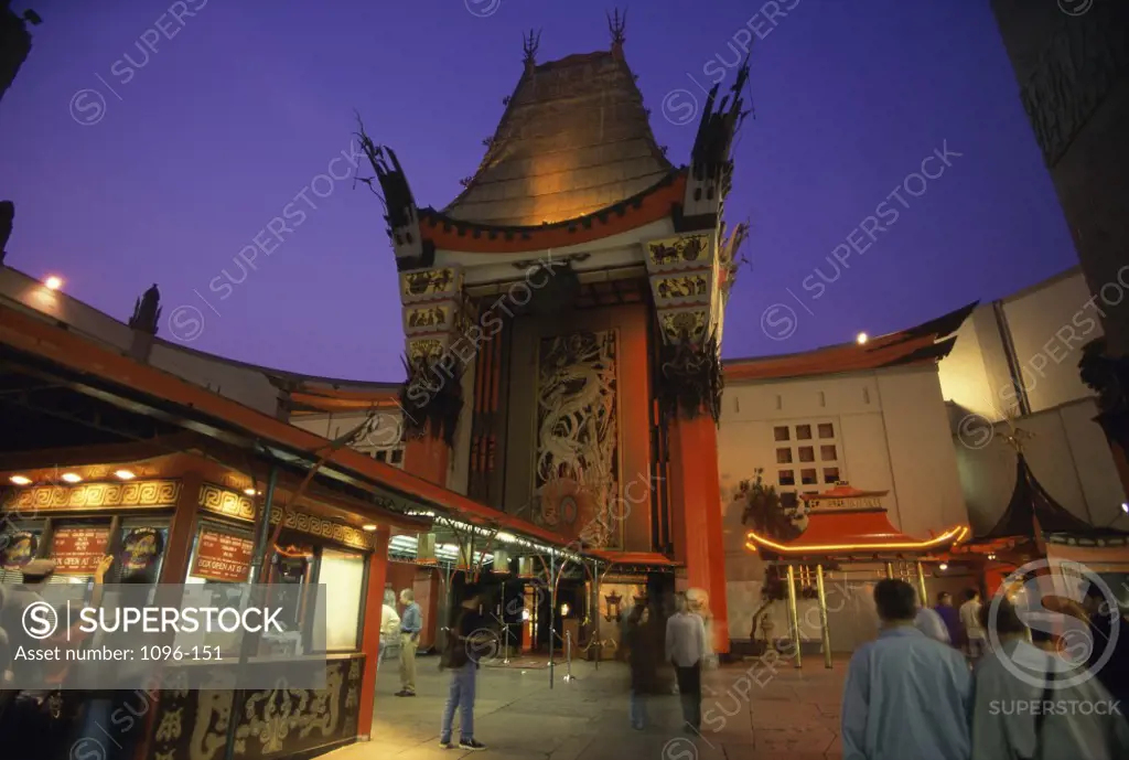 Mann's Chinese Theatre at night, Hollywood, Los Angeles, California, USA