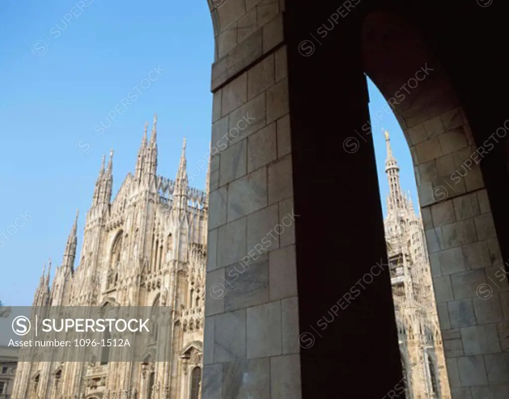 Low angle view of a cathedral, Duomo di Milano, Milan, Italy