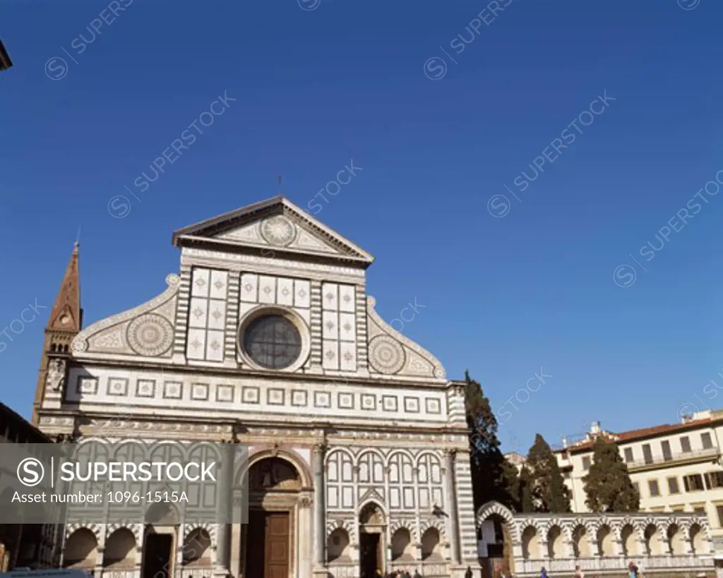 Facade of a church, Santa Maria Novella, Florence, Italy
