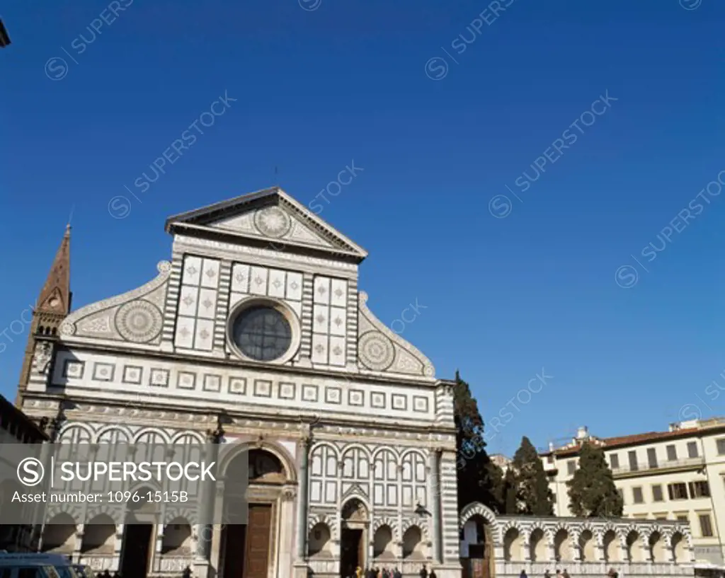Facade of a church, Santa Maria Novella, Florence, Italy
