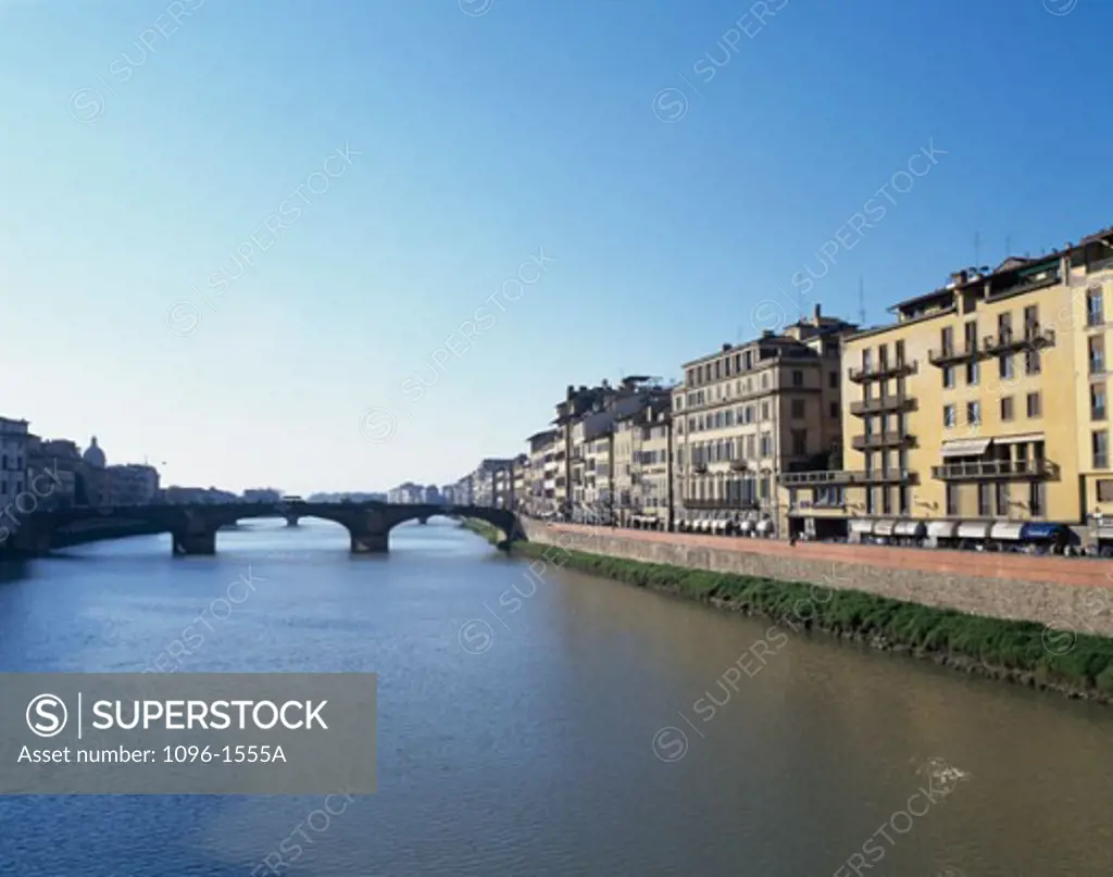 Buildings on the waterfront, Florence, Italy