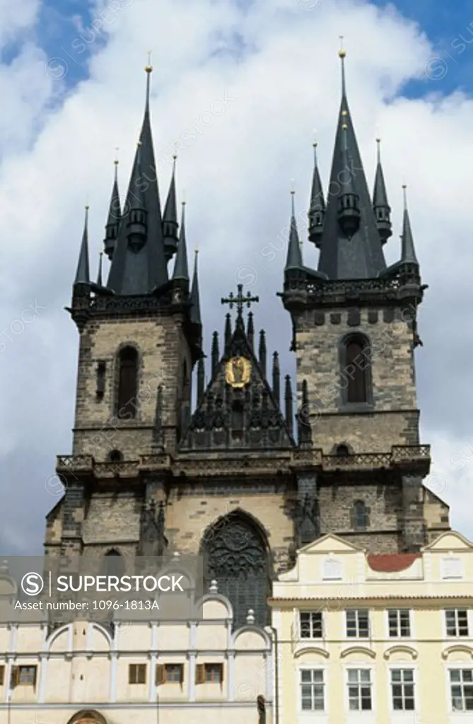 Low angle view of a church, Tyn Church, Prague, Czech Republic