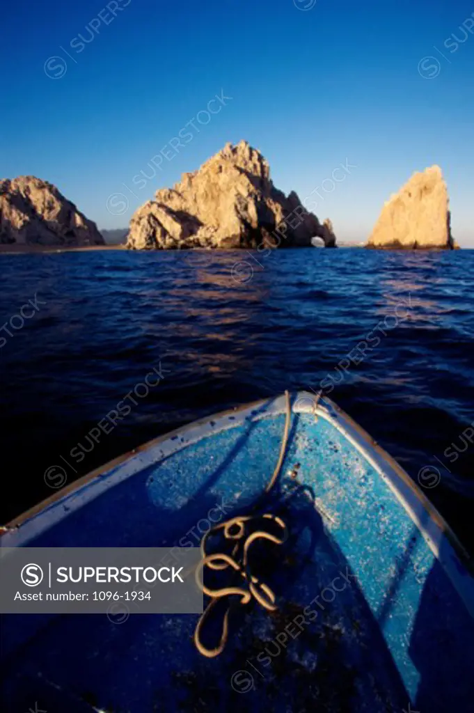Boat floating on water, Cabo San Lucas, Mexico