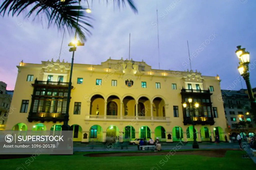Facade of City Hall, Lima, Peru