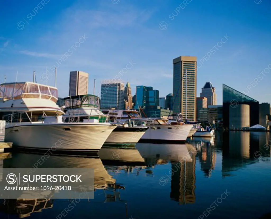 Boats at the Inner Harbor, Baltimore, Maryland, USA