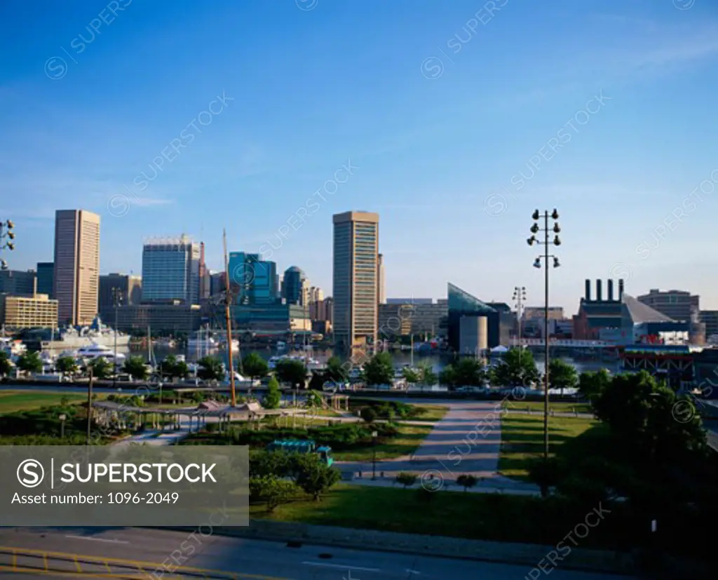 Skyscrapers in a city, Baltimore, Maryland, USA